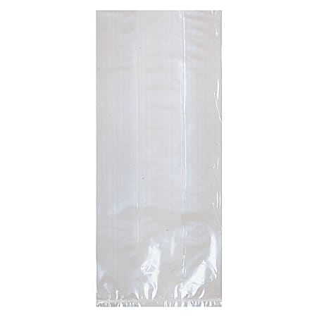 Amscan Plastic Cello Party Bags, Medium, Clear, 25 Bags Per Pack, Set Of 12 Packs