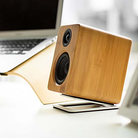 Kanto S2 Desktop Speaker Stands for Small Speakers White 12 lb 