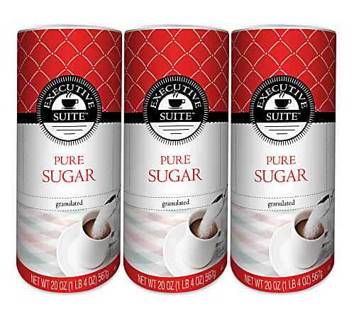 Executive Suite Pure Sugar, 20 Oz, Pack Of