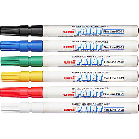 Uni Ball POSCA PC 5M Water Based Paint Markers Reversible Medium Tip  Assorted Colors Pack Of 8 Markers - Office Depot