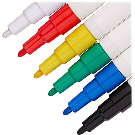 uni-ball Black, Blue, Green, Red, White, Yellow Paint Marker Bullet Tip,  Oil Based 63630 - 61659074 - Penn Tool Co., Inc
