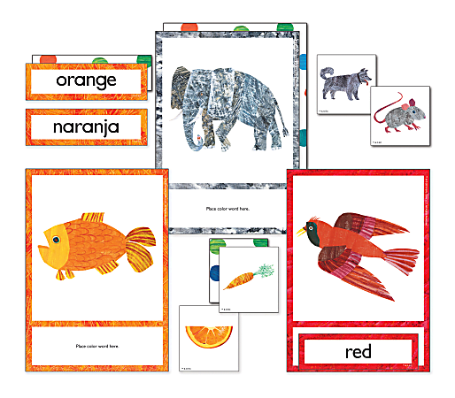 Carson-Dellosa World Of Eric Carle Learning Cards, Colors, Set Of 79 Cards
