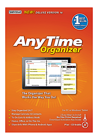 AnyTime&reg; Organizer Deluxe 16, Disc