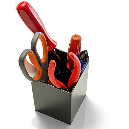 Officemate 3-Compartment Pencil Cup - 4