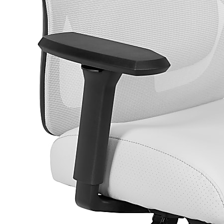 Serta SitTrue Ridgefield Ergonomic MeshVegan Leather High Back Task Chair  GrayBlack - Office Depot