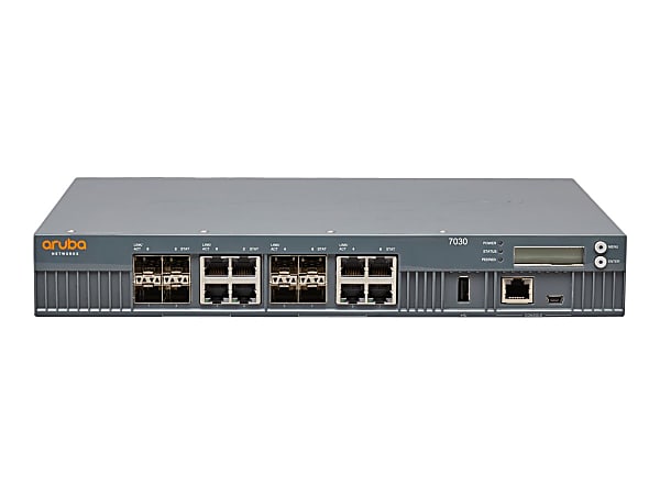 Aruba 7030 Wireless LAN Controller - 8 x Network (RJ-45) - Gigabit Ethernet - Rack-mountable
