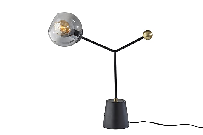 Adesso Dusk Table Lamp, 23-1/2"H, Fading Smoked/Black