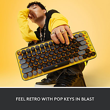 Logitech POP Keys Wireless Mechanical Emoji Keyboard