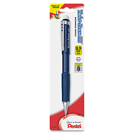 Pentel Twist Erase III Mechanical Pencils 0.9mm 2 Lead Assorted