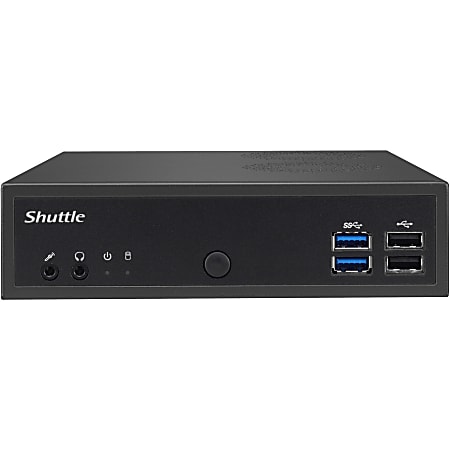 Shuttle XPC slim DH02U3 Barebone System - Slim PC - Intel Core i3 7th Gen i3-7100U 2.40 GHz - 32 GB DDR4 SDRAM Maximum RAM Support - 2 Total Memory Slots - NVIDIA GeForce GTX 1050 4 GB Graphic(s) - 3 Year