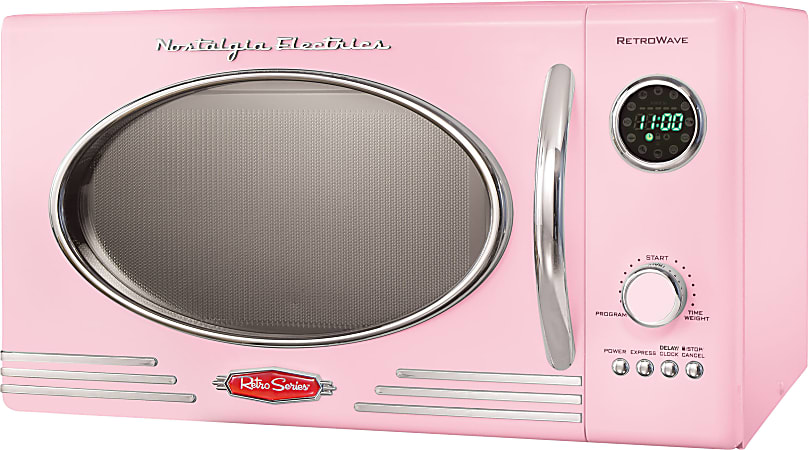 Nostalgia 0.9 Cu. ft. Retro Microwave Oven ,Red