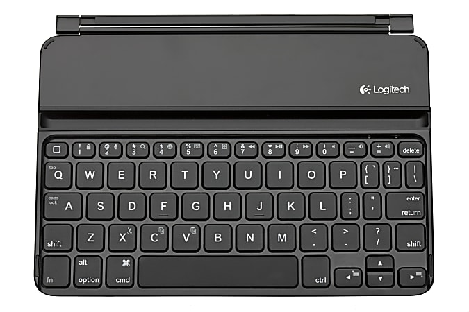 Logitech® Ultrathin Bluetooth® Wireless Keyboard Mini & Cover For iPad® Mini, Black