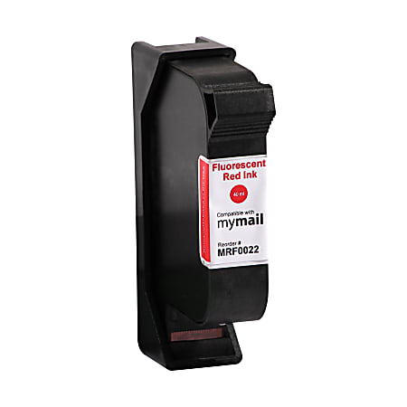 Clover Imaging Group MRF0022 (MIC 580032002200) Remanufactured Fluorescent Red Postage Meter Ink Cartridge