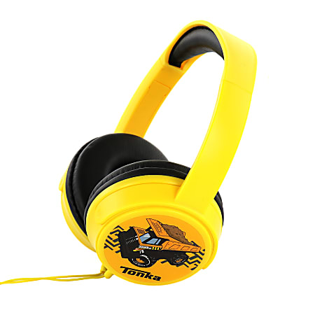 Sakar Tonka Truck Over The Ear Wired Headphones, Yellow/Black