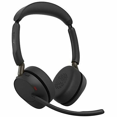 Jabra Evolve3 65 Wired/Wireless Headset,  On-Ear, Over-The-Head, Binaural, Supra-Aural, 3.94 ft Cable, 36599989899
