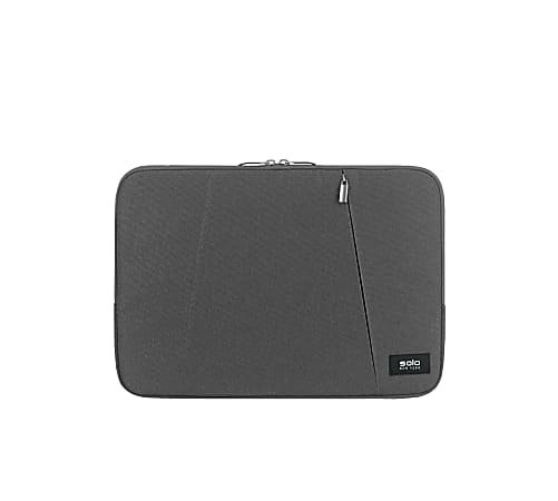 Solo® Oswald Computer Sleeve For 13.3" Laptops/Tablets, Gray, SLV1613-10