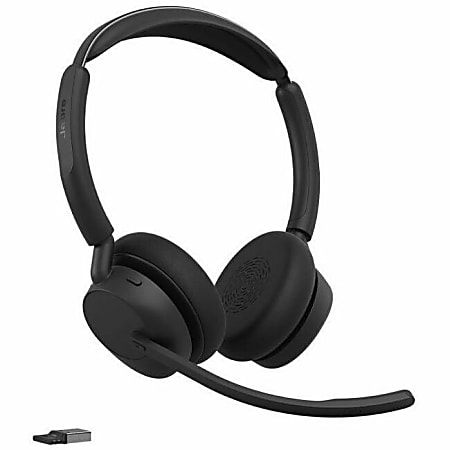 Jabra Evolve3 45 Headset, USB-A with Dongle, Stereo (Charging Stand), 34599989989