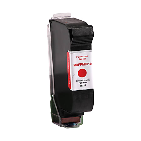 Clover Imaging Group MRFPMIC10 (PMIC10) Remanufactured Fluorescent Red Postage Meter Ink Cartridge