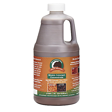 Just Scentsational Mulch Colorant Concentrate Liquid, 0.5 Gallons, Brown Bark