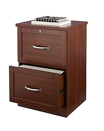 Drawer File Cabinet Brick Cherry