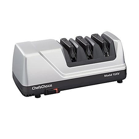 Edgecraft Chef's Choice 3-Stage Professional Electric Knife Sharpener, Brushed