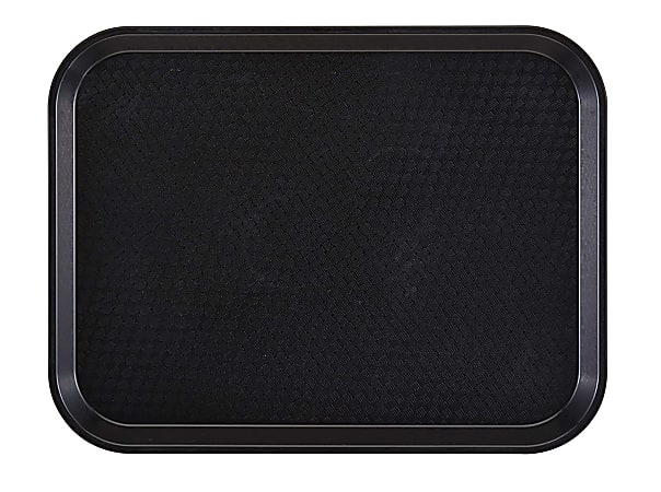 Cambro Fast Food Trays, 10" x 14", Black, Pack Of 24 Trays