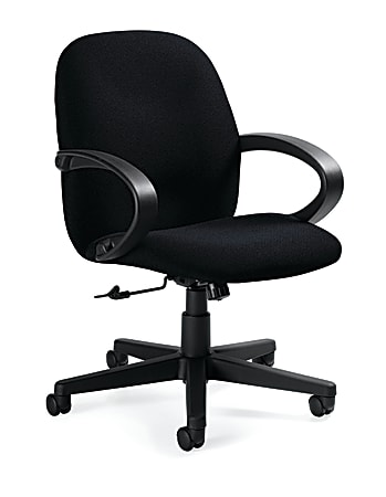 Global® Enterprise Low-Back Tilter Chair, 39"H x 24 1/2"W x 26 1/2"D, Black