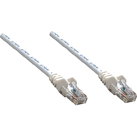 Intellinet - Patch cable - RJ-45 (M) to RJ-45 (M) - 1.6 ft - UTP - CAT 5e - booted, snagless - white