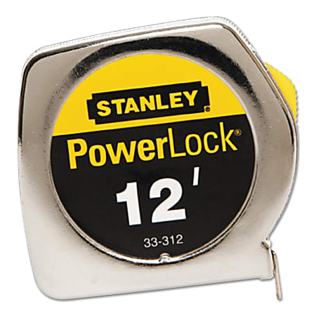 Stanley Tools Die Cast Tape Measure, Standard, 12' x 3/4" Blade