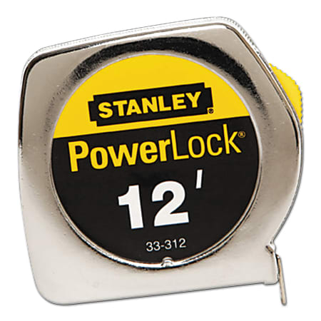 Stanley Tools Die Cast Tape Measure, Standard, 12&#x27;