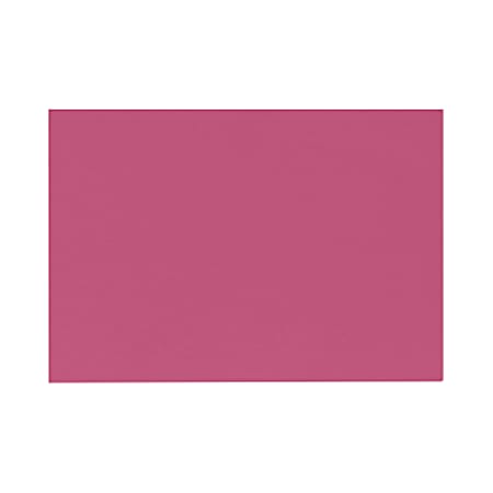 LUX Flat Cards, A2, 4 1/4" x 5 1/2", Magenta Pink, Pack Of 50