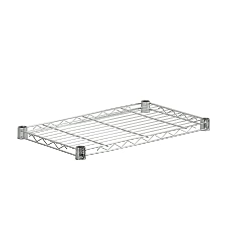 Honey-Can-Do Plated Steel Shelf, Supports 250 Lb, 1"H x 14"W x 36"D, Chrome