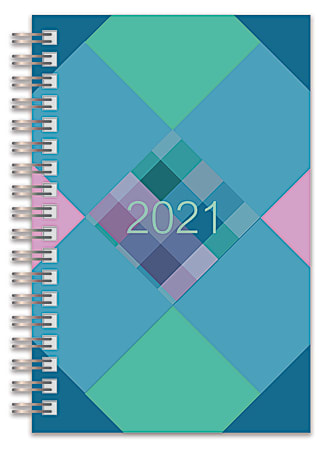Office Depot® Brand Weekly/Monthly Planner, 4" x 6", Buffalo Check, January To December 2021