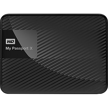 WD My Passport™ X 2TB Portable External Gaming Hard Drive, USB 3.0/2.0, Black