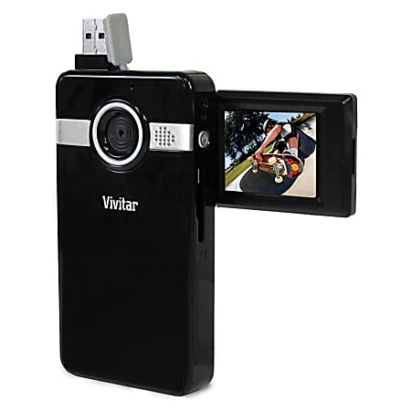 Vivitar® DVR410 Digital Video Recorder With Camera, Black