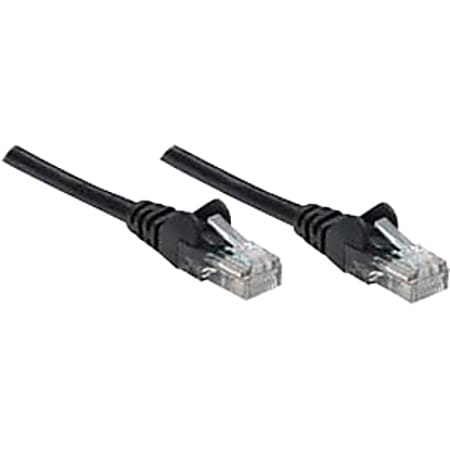 Intellinet Network Solutions Cat5e UTP Network Patch Cable, 1.5 ft (0.5 m), Black - RJ45 Male / RJ45 Male