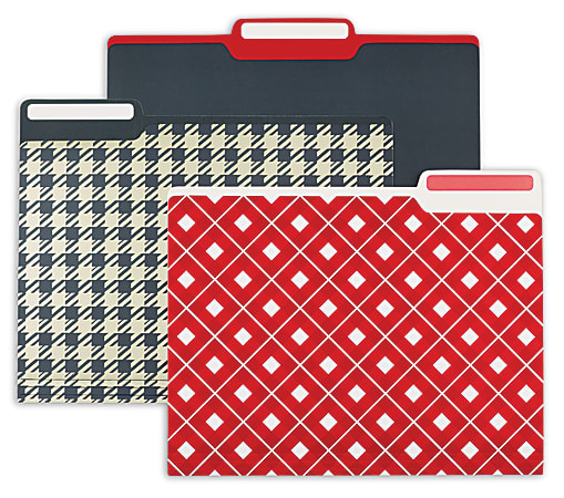 Divoga® Fashion File Folders, 9 1/2" x 11 1/2", Letter Size, Cozy Cabin, Pack Of 6