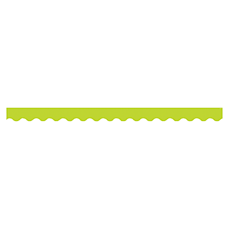 Creative Teaching Press Wavy Border - (Scalloped Border) Shape - Wavy - 2.25" Width x 420" Length - Lime Green - 1 Each