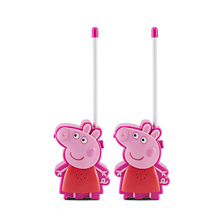Sakar Peppa Pig 2-Piece Walkie Talkie Set, Pink