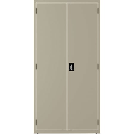 Lorell Steel Wardrobe Storage Cabinet 72 H x 36 W x 18 D Putty - Office ...