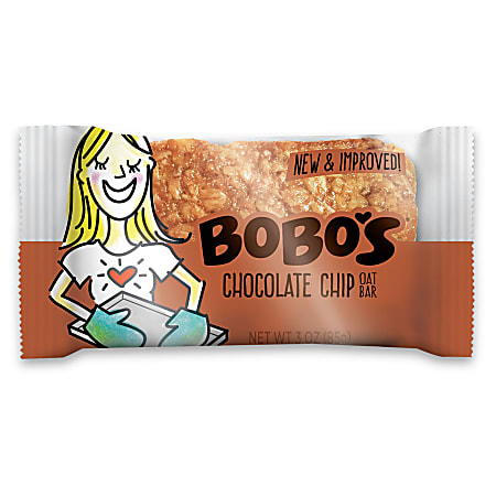 BoBo's Oat Bars Chocolate Chip, 3.5 Oz, Box of 48 Bars