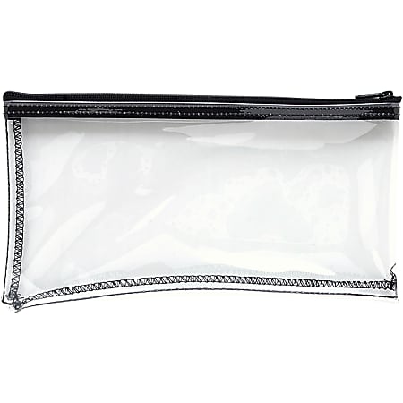9" x 11" x 1" 8-Pack Clear Heavy Duty Vinyl Zippered See-Through Storage Bags 