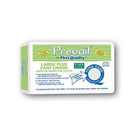Prevail® Two-Piece Pad & Pant Liner, Small, 8" x 13", White, Box Of 52