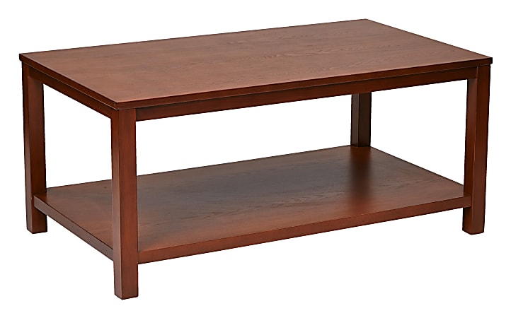 Ave Six Merge Cocktail Table, Rectangular, Cherry