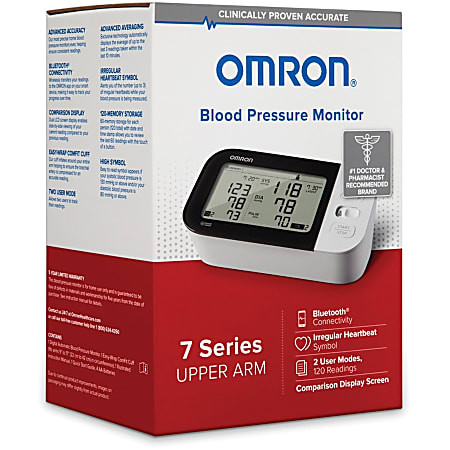 Omron 3 Series Wrist Blood Pressure Monitor For Blood Pressure Irregular  Heartbeat Detection Hypertension Indicator Bluetooth Connectivity Memory  Storage Clinically Validated LCD Display Easy to read Display - Office Depot