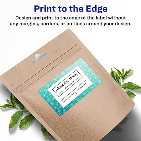 Avery® Permanent Labels With Sure Feed, Print-to-the-Edge & Pop Up Edge  Technology, 94253-WMP25, Rectangle, 4