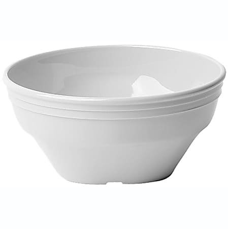Cambro Camwear® Dinnerware Bowls, Square Base, White, Pack