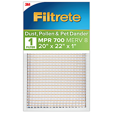 Filtrete 700 MPR Electrostatic Air Filter 747-6PK-EC, 20 in X 22 in x 1 in (50.8 cm x 55.8 cm x 2.5 cm)