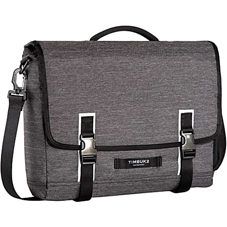 Timbuk2 Closer Carrying Case (Briefcase) for 15" Notebook - Jet Black - Water Resistant - Polyester, Neoprene Pocket - Handle, Shoulder Strap - 13" Height x 15.4" Width x 3.1" Depth