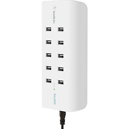 Tripp Lite 10 Port USB Charging Station Hub w Adjustable Storage
